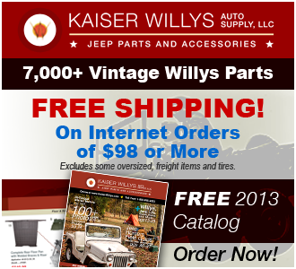 2013 Kaiser Willys Jeep Parts Catalog